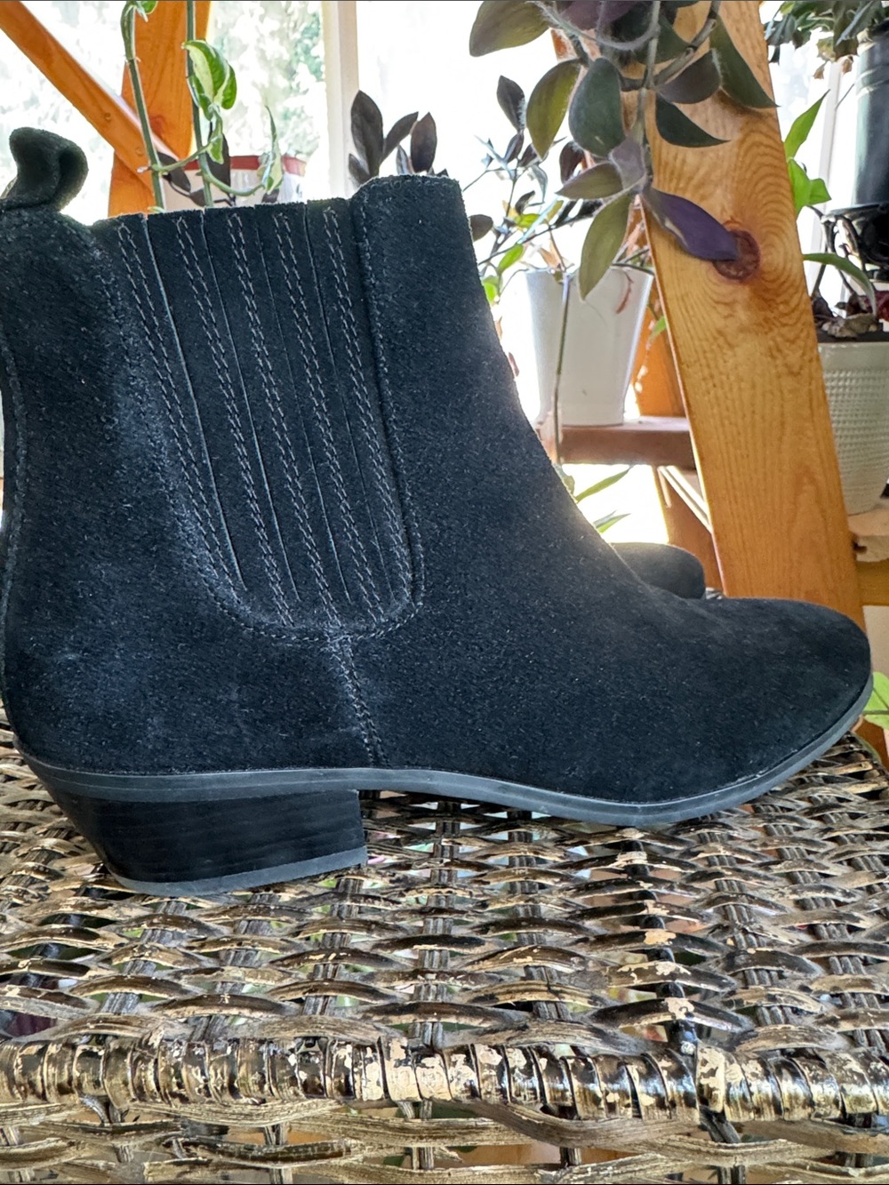 BLONDO Sydney Waterproof Black Leather Suede Ankle Boot Women’s Size 7.5 - Picture 2 of 10